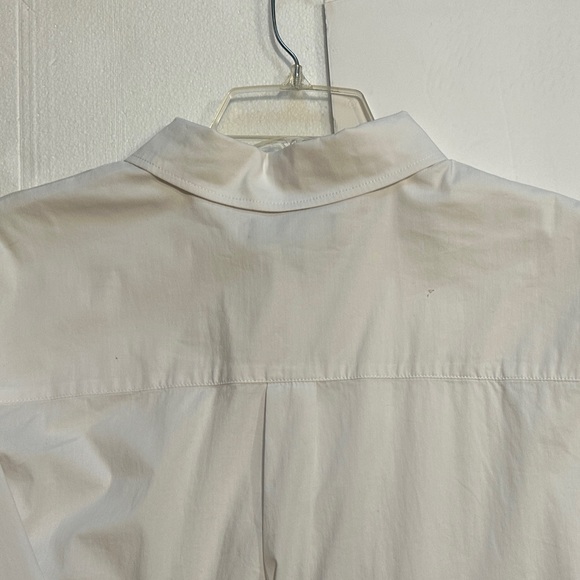 LAUNDRY by Shelli Segal oversized white button-down blouse - Picture 9 of 16